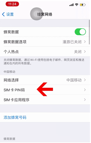 凤山苹果14维修网分享如何给iPhone14的SIM卡设置密码 