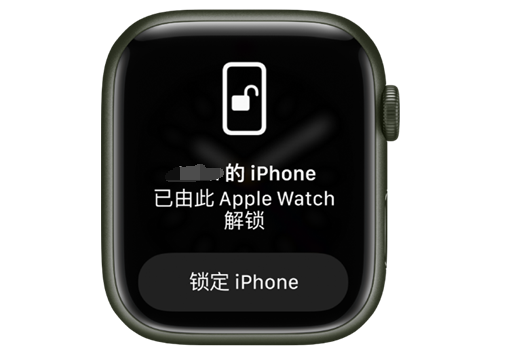 凤山苹果手机维修分享用 AppleWatch 解锁配备面容 ID 的 iPhone方法 