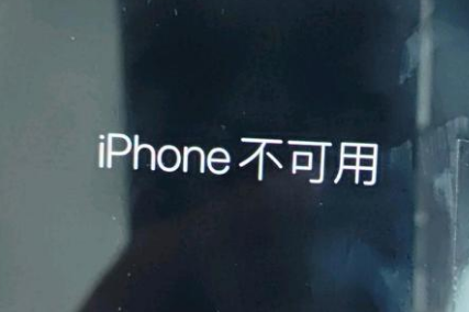 凤山苹果服务网点分享锁屏界面显示“iPhone 不可用”如何解决 